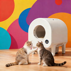 Manufacturer Self Cleaning <b>Litter</b> Box Litière Automatique Low Noise Built-in Deodorizer Fresh Indoor Air - Product Image 1