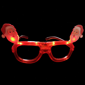 Nuovi Occhiali <span class=keywords><strong>di</strong></span> <span class=keywords><strong>Natale</strong></span> con Luce LED Lampeggiante, Montatura Rossa, Occhiali '<span class=keywords><strong>Buon</strong></span> <span class=keywords><strong>Natale</strong></span>' per Feste Notturne - Product Image 5