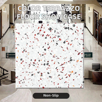 Carreaux de sol et de mur en terrazzo multicolores de 800*800 mm, épaisseur 15-30 mm, découpés sur mesure, imperméables, ignifuges, durables, design moderne, pour intérieur