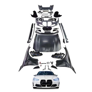 Kit de Carrocería Nuevo Original de Calidad Superior, Estilo Deportivo G80, Faldones Laterales Anchos, Faros LED, Luces Traseras, Capó, Parachoques, para F30 - Product Image 1