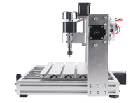 Mini Router CNC 3018 Max de Alta Potencia para Madera, con Motor Único, Construcción de Aluminio, Control GRBL, Husillo de 24V 10A 200W