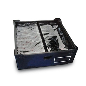 صندوق بلاستيكي مموج شفاف الغطاء لتخزين لوحات الدوائر المطبوعة مع فواصل - Product Image 1