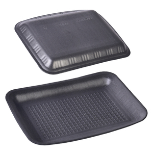 Oem/ODM thịt lợn thịt bò hải sản nhựa đóng gói khay dùng một lần màu đen vật nuôi bọt khay cho siêu thị - Product Image 1