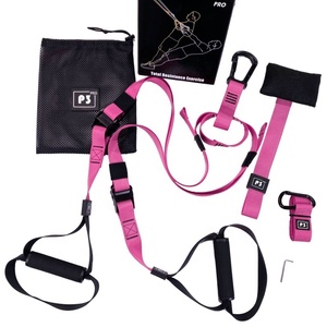Portable Eco-Friendly Home Gym for System Polyester Webbing Adjustable Workout <b>Straps</b> for Full Body Fitness - Product Image 2