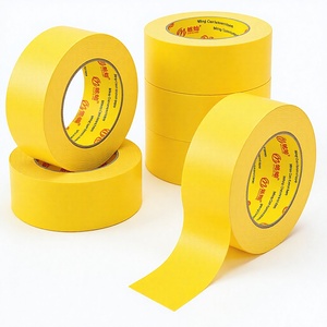 Nastro Adesivo Giallo in <span class=keywords><strong>Carta</strong></span> Crespa Resistente alle Alte Temperature per Carrozzeria <span class=keywords><strong>Auto</strong></span>, 120 Gradi - Product Image 6