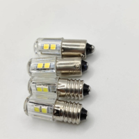 Ampoule LED E10 T4W H21W BA9S BA9 BA9S 57 756 1816 1891 1893 pour voiture, ampoule de signalisation LED 6V 6.3V 12V, ampoule LED d'avertissement
