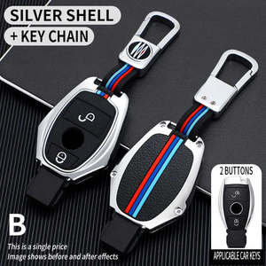 Funda para Llaves de Coche, Bolsa para Llaves para Mercedes Benz Clase A, B, C, S, AMG, GLA, CLA, GLC, W176, W221, W204, W205, Accesorios, Soporte, Carcasa, Llavero - Product Image 3