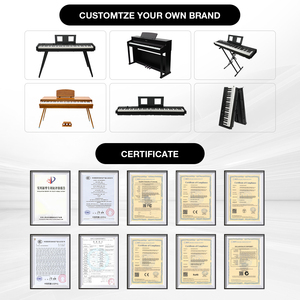 Đàn Piano Điện Di Động Beisite T-185 Cho Trẻ Em Và Người Mới Bắt Đầu, <span class=keywords><strong>88</strong></span> Phím Có Trọng Số, Loa Tích Hợp, Mặt Đàn Gỗ Đặc - Product Image 6