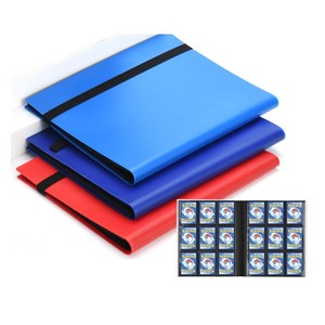 Hot selling customize portable trading card binder 9 pocket binder compatible with pokemon baseball card