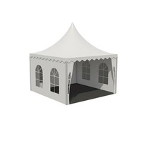 Tente industrielle populaire de 3x3m 4x4m 5x5m à usage intensif pour fête de mariage haute pagode en PVC auvent de jardin