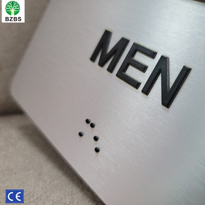 不锈钢3D盲文标志牌，适用于建筑，定制盲人扶手，IP65防水防腐蚀设计 - Product Image 4