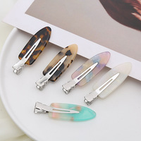 Vente en gros de pinces à cheveux en acétate colorées, mignonnes et populaires, avec logo personnalisé, pour filles et femmes, accessoires de coiffure