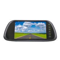 Monitor de espejo cuádruple dividido AHD de 7 pulgadas, vista trasera de respaldo, cámara de visión trasera para coche, sistema de Monitor de espejo para camión, autobús, furgoneta, caravana