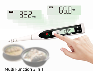Genauer digitaler Wasser qualitäts <span class=keywords><strong>tester</strong></span> mit pH-EC-TDS-Temperatur messung für Labor zwecke Verwendung Salzgehalt messer OEM-Kunststoff - Product Image 2