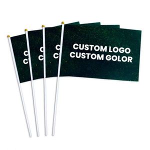 Wholesale Custom Mini Stick <b>Flag</b> with Plastic Pole Hand Held Waving Logo Design Personalized Mini Stick <b>Flag</b> - Product Image 1