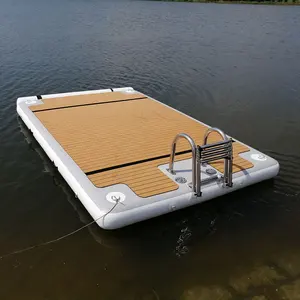 inflatable floating island inflatable pontoon using in the sea