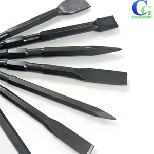 Ciseau plat <span class=keywords><strong>hexagonal</strong></span> à cinq rainures à pointe en métal dur avec manche carré en acier pour <span class=keywords><strong>marteau</strong></span> électrique pour travaux de maçonnerie 17*280mm - Product Image 4