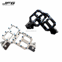 Repose-pieds en alliage d'aluminium JFG pour moto, larges et antidérapants, bleu brûlé, pour Surron Light Bee Dirt Bike