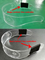 Lunettes lumineuses LED en acrylique punk, colorées, prix d'usine, vente chaude, décorations de Noël, soirées dansantes