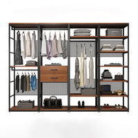 Présentoir pour magasin de vêtements moderne Magasin de vêtements Magasin de vêtements Présentoir pour comptoir personnalisé meilleure garde-robe tendance en bois