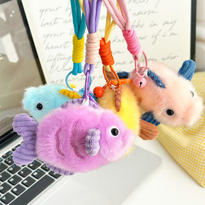 Colgante <span class=keywords><strong>de</strong></span> Peluche <span class=keywords><strong>de</strong></span> Pez Pequeño, Llavero <span class=keywords><strong>de</strong></span> Peluche <span class=keywords><strong>de</strong></span> Pez Elfo Colorido, Muñeco Conmemorativo <span class=keywords><strong>de</strong></span> Acuario y Mundo Marino, Amuleto <span class=keywords><strong>de</strong></span> Peluche <span class=keywords><strong>de</strong></span> Criatura Marina Suave - Product Image 3