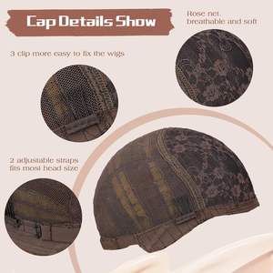 Perruque à dentelle frontale ondulée avec frange droite, dentelle <span class=keywords><strong>HD</strong></span> sans colle, fibre haute température, mignonne et romantique pour les fêtes, le cosplay, l'<span class=keywords><strong>anime</strong></span> - Product Image 5