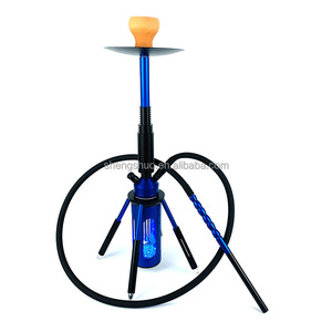 Vente en gros de narguilé Shisha en forme de <span class=keywords><strong>fusée</strong></span> Narguilé <span class=keywords><strong>russe</strong></span> en métal avec lumière LED - Product Image 4