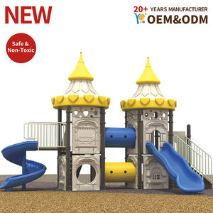 Parque Infantil al Aire Libre |   Circuito <span class=keywords><strong>de</strong></span> Obstáculos y Toboganes Serie Castillo |   para Escuelas y Campamentos para Edades <span class=keywords><strong>de</strong></span> 2 a 12 Años |   Seguro y duradero - Product Image 1