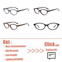 Lunettes en acétate personnalisées pour femmes, fabrication en usine, style populaire de haute qualité, monture optique classique œil de chat, ODM OEM