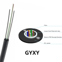Câble à double usage intérieur/extérieur JET Unitube Non-Metallic Micro Optical Fiber Cable 1 2 4 Core LSZH Fibre Drop Cable for Communication