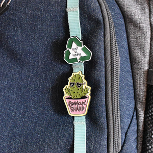 <span class=keywords><strong>Non</strong></span> essere trash Punny accessori di abbigliamento alla moda distintivo spille in smalto con spille decorative personalizzate in smalto per zaini cordini per insegnanti - Product Image 5