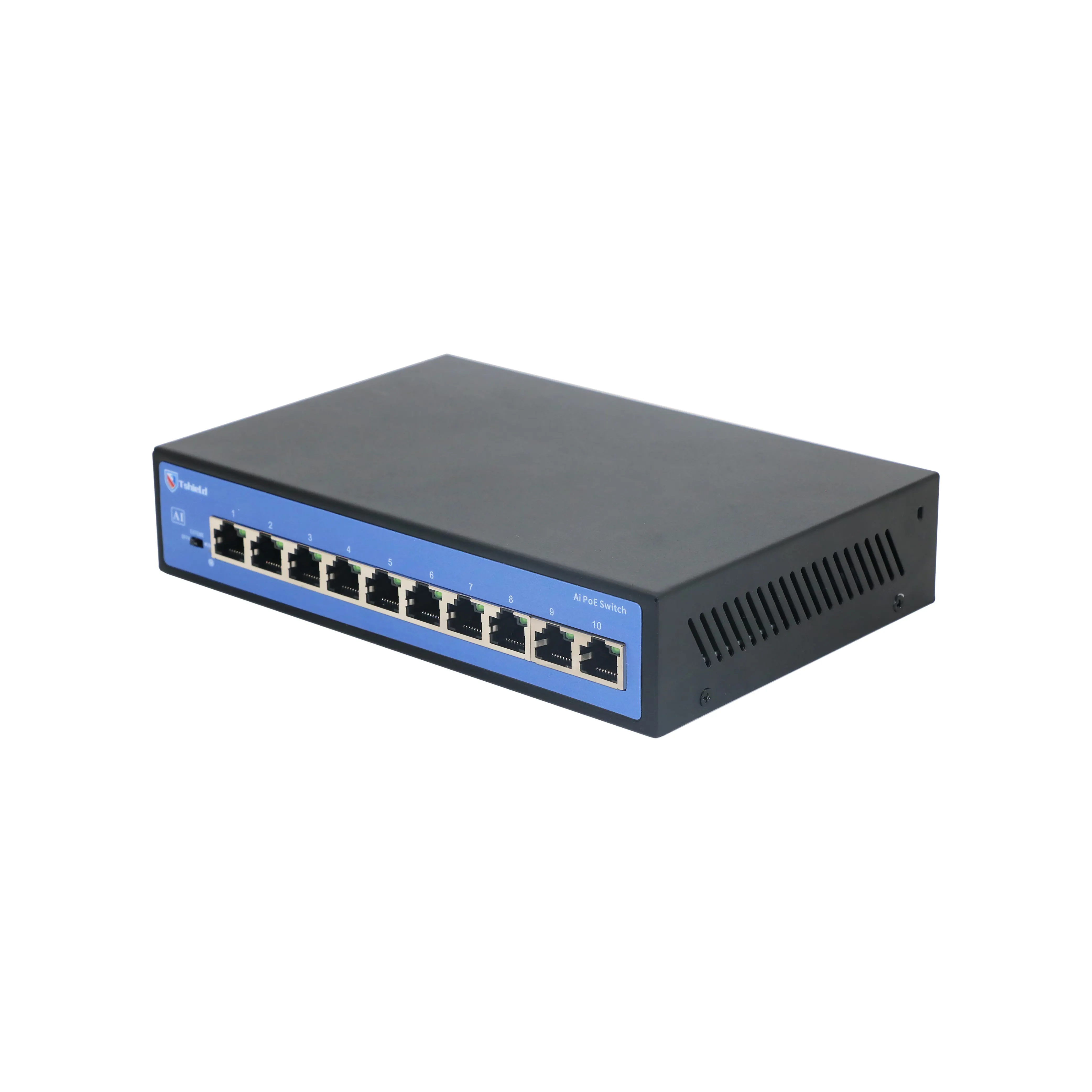 T-shield 8-Port Poe Switch Unmanaged Network Ethernet Poe Switch 48V for Hikvision IP Camera 250m 4 8 9 10 16 24 32 Port
