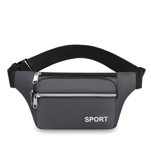 Sac banane unisexe multifonctionnel en tissu Oxford imperméable avec poche pour téléphone portable et logo personnalisé - Product Image 3