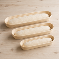 Panier de levage pour boulangerie, vente en gros, OEM, logo personnalisé, paniers ronds et ovales pour programmes de marque privée