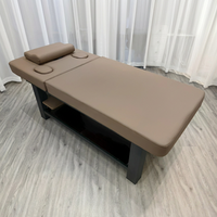 Mesa de Masaje Económica Multifuncional, Cama para Tatuajes y Pestañas, Color Marrón, Mesas Faciales, Camillas Plegables para Spa y Belleza