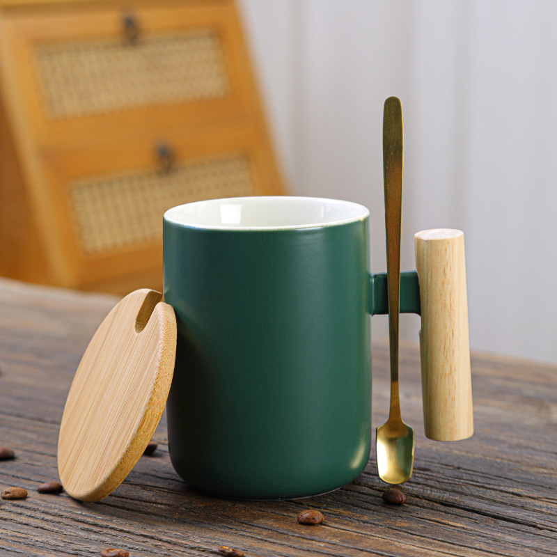 ZPPLD Koffiemok groot, cappuccino-mok van aardewerk, 500 ml espressokopjes, aardewerk mok groot, koffiekop van keramiek, theekopje met handvat, XXL beker, porseleinen koffiemok met kunstenaarsdesign