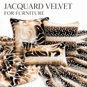 Telas de Tapicería de Terciopelo Jacquard con Rayas Degradadas Modernas de 450 GSM para Exportación Internacional, Mercado Global de Textiles para el Hogar - Product Image 1