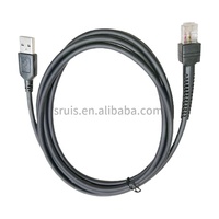 OEM Flexible Barcode Scanner USB-Kabel zu RJ50 RJ45 CBA-U01-S07ZAR Anzug für Symbol LS1203 LS4208 LS2208 2208AP usw.