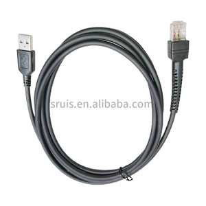 Câble flexible d'USB de scanner de code barres d'OEM au costume de CBA-U01-S07ZAR de RJ50 RJ45 pour le symbole <span class=keywords><strong>LS1203</strong></span> LS4208 LS2208 2208AP etc. - Product Image 3