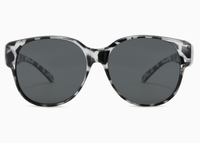 Nouvelles Lunettes de Soleil Polarisées Rose Léopard Miroir Cool, Surdimensionnées, à Porter Par-dessus des Lunettes de Vue