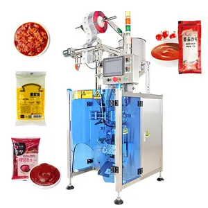 Small Automatic Three Side Vertical Mayonnaise Weigh Package Machine for Liquid with a Pack Motor