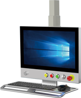 Écran LCD mural industriel de 15.6 pouces J6412 avec mémoire maximale de 32G Écran tactile capacitif et résistif à haute luminosité