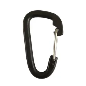 Carabiners de gancho de pressão simples em aço inoxidável para webting