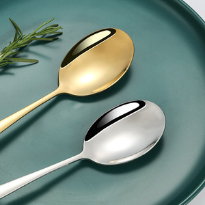 304 Stainless Steel <b>Serving</b> <b>Spoon</b> Thickened Long Handle Large Size For Restaurants And Hotels - Product Image 2