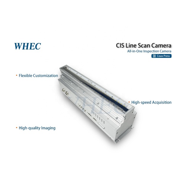 WHEC PL6R360TCX 360mm CIS Line Scan Camera for Machine Vision Inspection Battery Quality Check Surface Disfigurement Detection