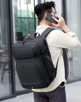 Sac à dos de voyage personnalisable et extensible en gros, grande capacité, pour hommes, sac à dos pour ordinateur portable avec port de charge USB