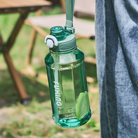 Tasse de paille en plastique portable pour les sports d'été, résistante aux hautes températures, pour le fitness en plein air, étanche à l'eau, universelle