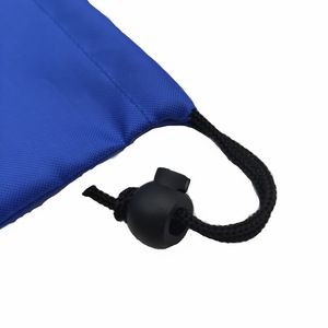 Bolsa de almacenamiento negra con cordón, tela Oxford 210D, reutilizable, con asas de cuerda para guardar juguetes - Product Image 3