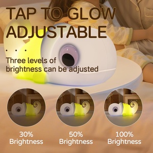 Myratts Kids Cute Soft Silicone Chameleon Night <b>Light</b> Dimmable <b>Timer</b> Portable Nursery Bedside Lamp (Chameleon Blue) - Product Image 4