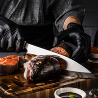 Couteaux à fileter de Chef de cuisine japonais professionnel en acier inoxydable Sashimi Sushi Fish 8 pouces Deba couteau ivoire Octangle poignée